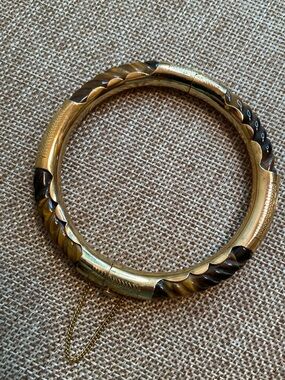 Vintage Chinese Tiger’s Eye Bangle Bracelet